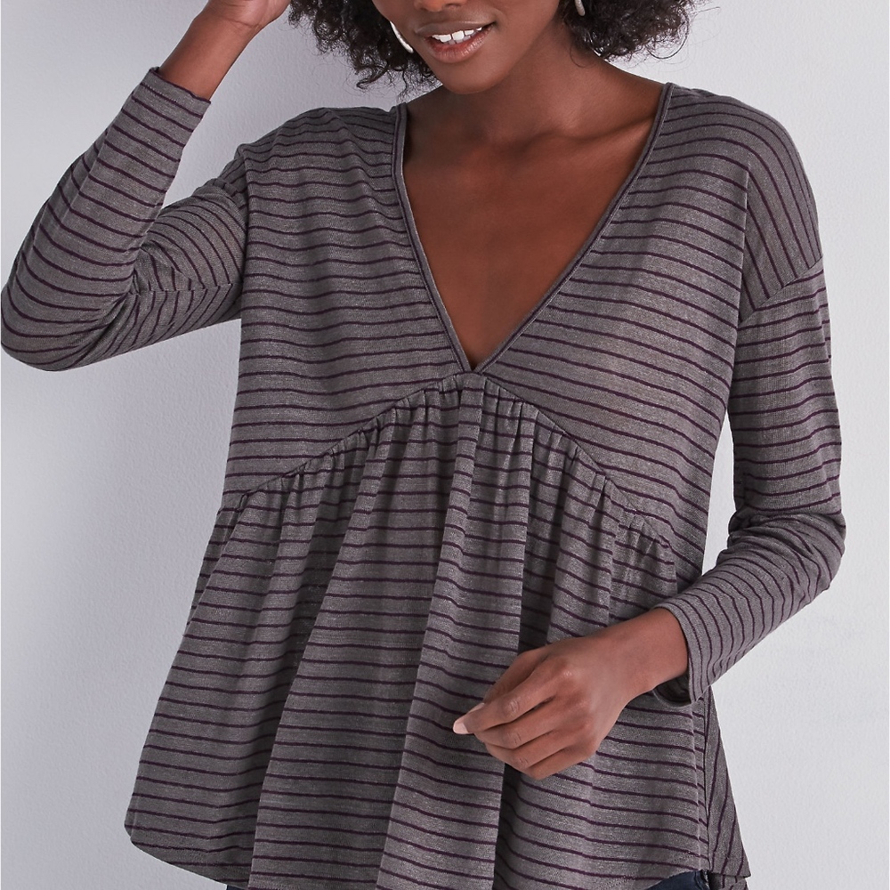 Lucky Brand Stripe Swing Top